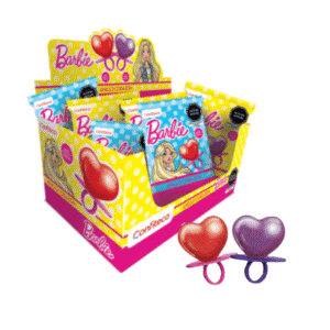 Caramelo Barbie Anillo Corazón 12und