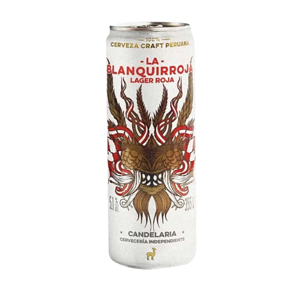 Cerveza Candelaria La Blanquirroja Lager Roja 335ml
