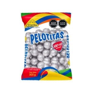 2 Cerritos Chocolates Pelotitas Plateadas 110 und