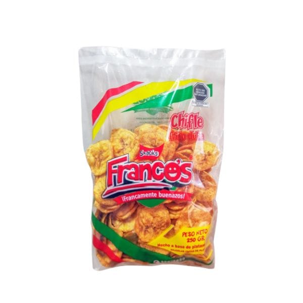 Chifles Dulce Franco's en Bolsa 250gr