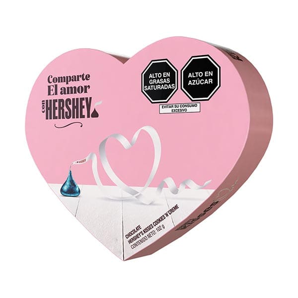 Hershey's Kisses Corazón Rosado 102gr