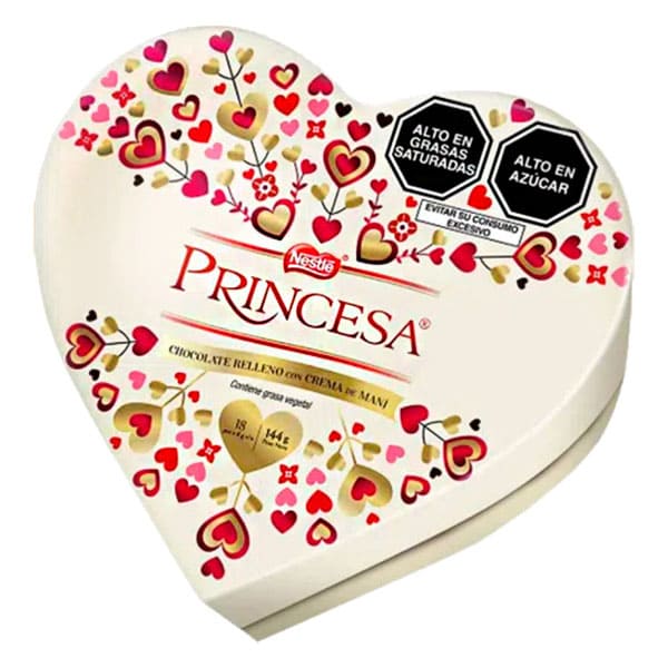 Chocolate Princesa Corazón 144 gr