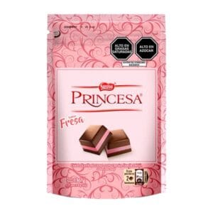 Chocolate Princesa Fresa Ziploc 17und