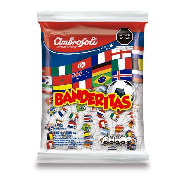 Caramelos Banderitas Surtidos 80 und