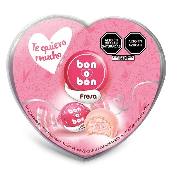Bonobon Corazón Rosado 105 gr