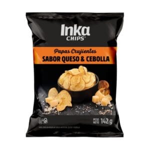 Inka Chips Papa con Sabor Queso y Cebolla 142gr