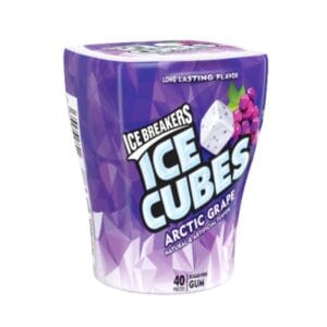 Chicles Ice Cubes Artic Grape 40und