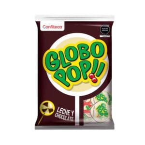 Chupetín Globo Pop Leche y Chocolate 24 und