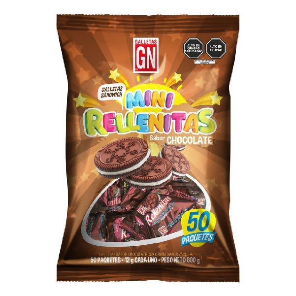 Galletas Mini Rellenita Chocolate 50 und