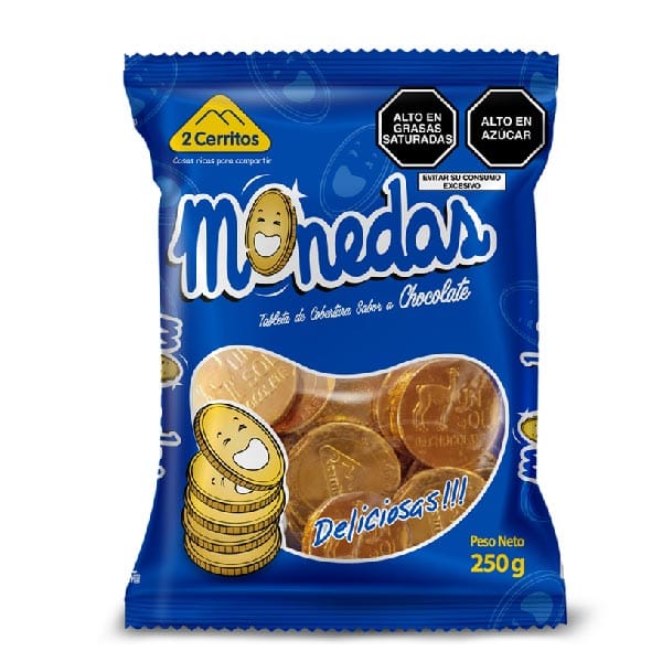 2 Cerritos Chocolates Monedas Doradas 40 und