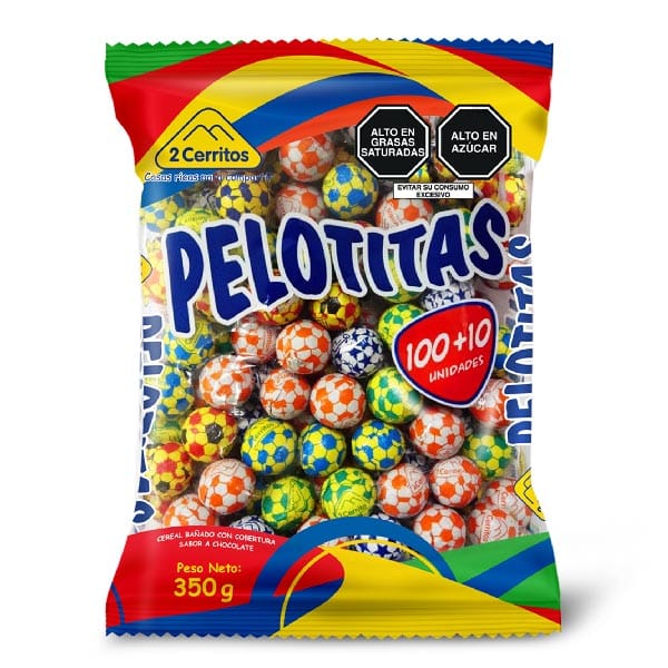 2 Cerritos Chocolates Pelotitas 110 und